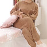 アルファベット刺繍付きふわもこルームウエア 女性 レディース | レースレディース | 詳細画像1