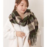 千鳥格子柄クラシカルフリンジマフラー 女性 レディース | レースレディース | 詳細画像11