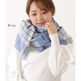 チェック×ハート柄大判フリンジストール 女性 レディース | レースレディース | 詳細画像3