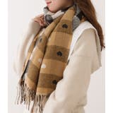 チェック×ハート柄大判フリンジストール 女性 レディース | レースレディース | 詳細画像13