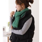ミックスカラー厚手ニットマフラー 女性 レディース | レースレディース | 詳細画像11
