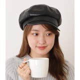 レザー調ボリュームカラーキャスケット帽 女性 レディース | レースレディース | 詳細画像18