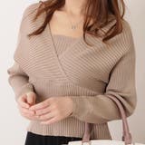 フェイクレイヤードコンパクトリブニットプルオーバー 女性 レディース | レースレディース | 詳細画像1