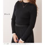 配色ラインプチハイネックリブニットプルオーバー 女性 レディース | レースレディース  | 詳細画像3 