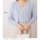 ビッグボタンコンパクトシャギーニットカーディガン 女性 レディース | レースレディース  | 詳細画像13 