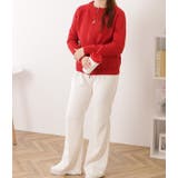 クルーネックジップアップコンパクトニットカーディガン 女性 レディース | レースレディース  | 詳細画像16 