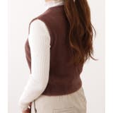 Vネックコンパクトシャギーニットベスト 女性 レディース | レースレディース | 詳細画像10