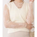 Vネックコンパクトシャギーニットベスト 女性 レディース | レースレディース | 詳細画像12