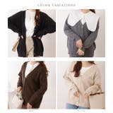 ベーシックVネック長袖ニットカーディガン 女性 レディース | レースレディース  | 詳細画像2 