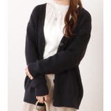 ベーシックVネック長袖ニットカーディガン 女性 レディース | レースレディース  | 詳細画像4 