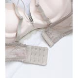 サテン調リボンレースノンワイヤーブラ&ショーツセット 女性 レディース | レースレディース  | 詳細画像18 