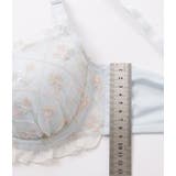 シフォンフリルブーケ刺繍ブラ&ショーツセット 女性 レディース | レースレディース | 詳細画像11