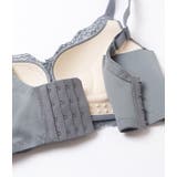 レース切替リボン付きノンワイヤーブラ&ショーツセット 女性 レディース | レースレディース  | 詳細画像18 