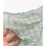 凹凸ミニレース1 2カップ2WAYブラ&ショーツセット 女性 | レースレディース  | 詳細画像19 