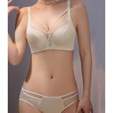ビジュー付きストリングミニマルノンワイヤーブラ&ショーツセット 女性 レディース | レースレディース | 詳細画像12