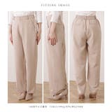 ツイルセンタープレスハイウエストストレートパンツ 女性 レディース | レースレディース | 詳細画像20