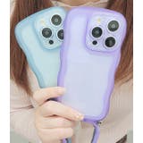 ストラップ付きクリアカラーウエーブシリコンiPhoneカバー 女性 レディース | レースレディース | 詳細画像10