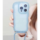 ストラップ付きクリアカラーウエーブシリコンiPhoneカバー 女性 レディース | レースレディース | 詳細画像14