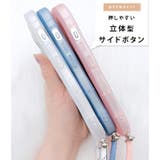 ストラップ付きクリアカラーウエーブシリコンiPhoneカバー 女性 レディース | レースレディース | 詳細画像17