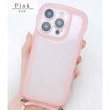 ストラップ付きクリアカラーウエーブシリコンiPhoneカバー 女性 レディース | レースレディース | 詳細画像2