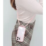 ストラップ付きクリアカラーウエーブシリコンiPhoneカバー 女性 レディース | レースレディース | 詳細画像5