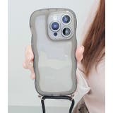 ストラップ付きクリアカラーウエーブシリコンiPhoneカバー 女性 レディース | レースレディース | 詳細画像7
