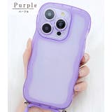 ストラップ付きクリアカラーウエーブシリコンiPhoneカバー 女性 レディース | レースレディース | 詳細画像8