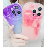 グラデーションカラーウエーブiPhoneカバー 女性 レディース | レースレディース | 詳細画像1