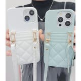 2WAYキルティングポケット付きiPhoneケース 女性 レディース | レースレディース  | 詳細画像14 