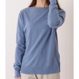 ボートネックカシミヤタッチスフレニットプルオーバー 女性 レディース | レースレディース  | 詳細画像8 