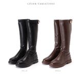 レザー調ロングジョッキーブーツ 女性 レディース | レースレディース  | 詳細画像2 