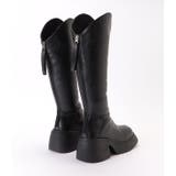 ボリュームソールレザー調ロングブーツ 女性 レディース | レースレディース | 詳細画像17