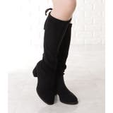 バックリボンミドルヒールニーハイブーツ 女性 レディース | レースレディース  | 詳細画像11 