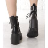 厚底レースアップショートブーツ 女性 レディース | レースレディース  | 詳細画像8 