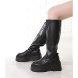 ボリュームソールベーシックロングブーツ 女性 レディース | レースレディース | 詳細画像5