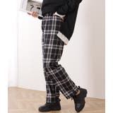 チェック柄裏ボアワイドイージーパンツ 女性 レディース | レースレディース | 詳細画像5