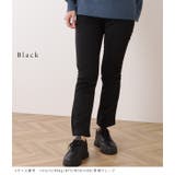 裏起毛ハイウエストストレッチストレートパンツ 女性 レディース | レースレディース  | 詳細画像2 