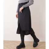 選べる2タイプ レギンス付きイレギュラーヘムスリットフレアスカート 女性 | レースレディース  | 詳細画像10 