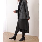 選べる2タイプ レギンス付きイレギュラーヘムスリットフレアスカート 女性 | レースレディース  | 詳細画像14 