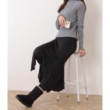 選べる2タイプ レギンス付きイレギュラーヘムスリットフレアスカート 女性 | レースレディース  | 詳細画像4 