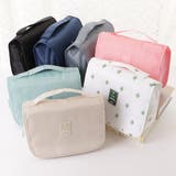 フック付きスクエア型乾湿分離メッシュマルチポーチ | レースレディース | 詳細画像1