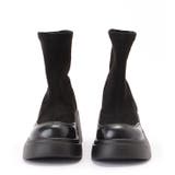 レザー調ドッキング厚底ショートブーツ | レースレディース | 詳細画像12