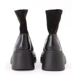 レザー調ドッキング厚底ショートブーツ | レースレディース | 詳細画像14