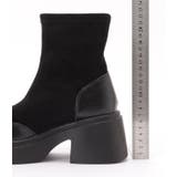 レザー調ドッキング厚底ショートブーツ | レースレディース | 詳細画像19