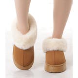 ムートン風ボア付きボリュームショートブーツ | レースレディース  | 詳細画像10 