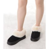 ムートン風ボア付きボリュームショートブーツ | レースレディース  | 詳細画像4 