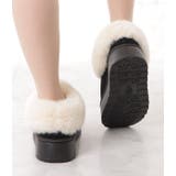 ムートン風ボア付きボリュームショートブーツ | レースレディース  | 詳細画像5 