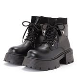 ボリュームソールレースアップショートブーツ | レースレディース  | 詳細画像1 