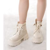 ボリュームソールレースアップショートブーツ | レースレディース  | 詳細画像10 