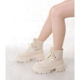 ボリュームソールレースアップショートブーツ | レースレディース  | 詳細画像11 